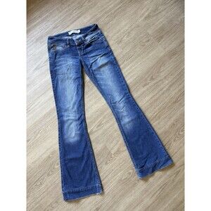 TRF Denim Rules Women's flare leg jeans low Rise y2k 90s  blue size 2